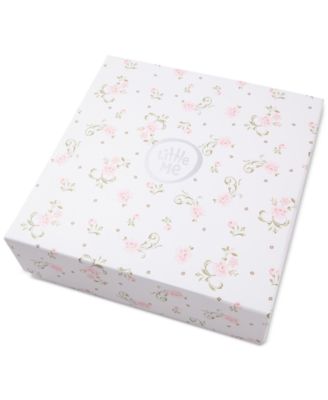 Baby Girls Cotton Vintage Rose Gift Box, 6 Piece Set