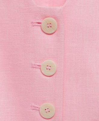 Women's Linen Suit Vest