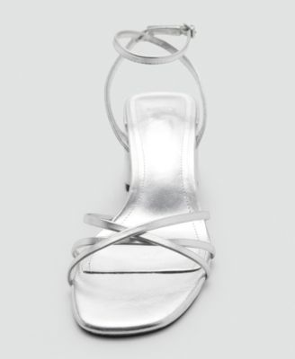 Women's Crossed Strap Heeled Sandals