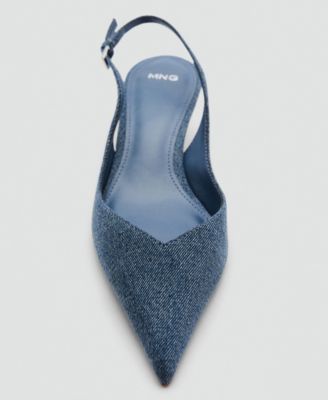 Women's High-Heeled Denim Shoes