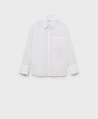 MANGO - Women's Regular Ramie Shirt