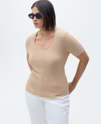 Women's Linen-Blend Knitted Sweater