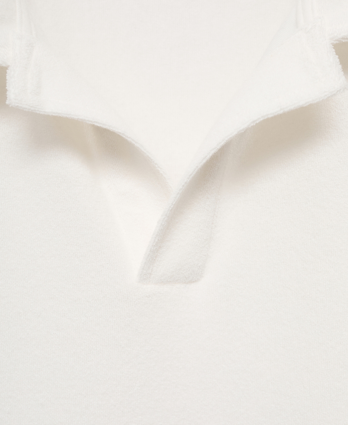 Mango Terry Cloth Polo Nightgown In Neutral