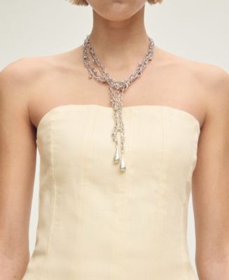 Women's Puffed Hem Linen Dress