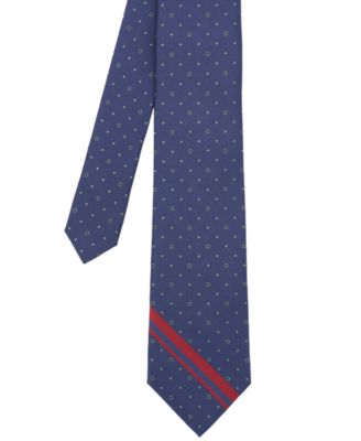 Ben Sherman - Men's Dot Stripe Silk Tie