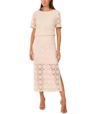 Vince Camuto - Women's Pull-On Crochet Maxi Skirt