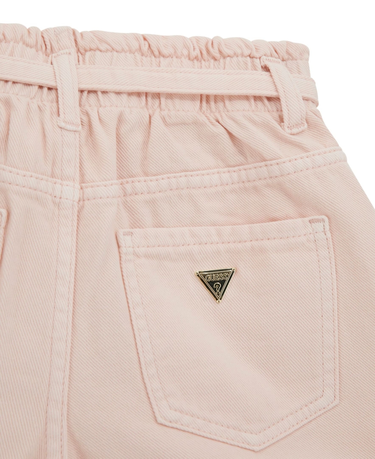 Shop Guess Big Girl Bull Denim Shorts In Pink