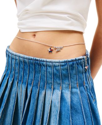 Tommy Girl Women's Pleated Denim Skirt