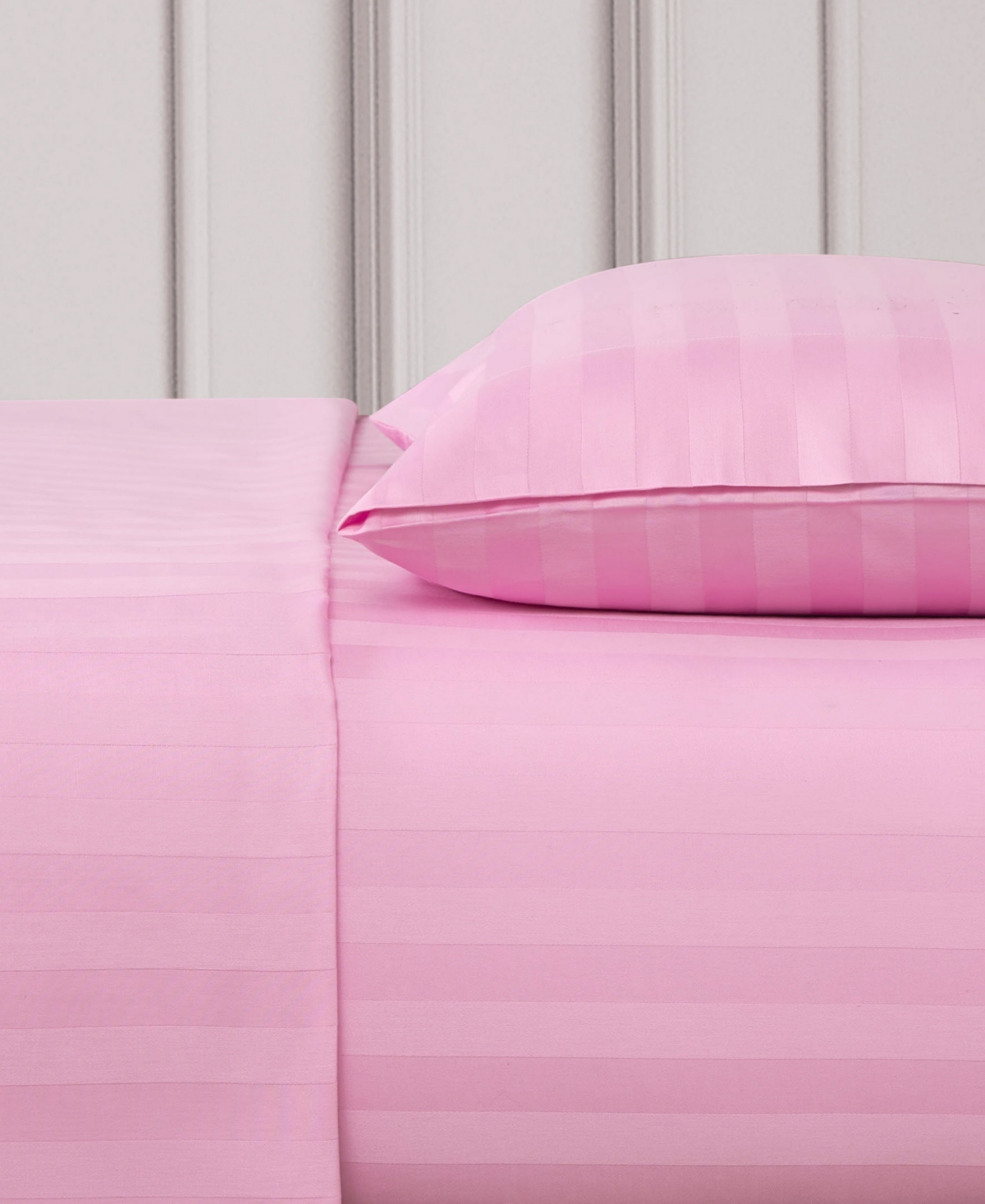 Juicy Couture Royal Dreams Damask Stripe 300-thread Count Sateen Cotton 3-pc. Sheet Set, Twin In Pink