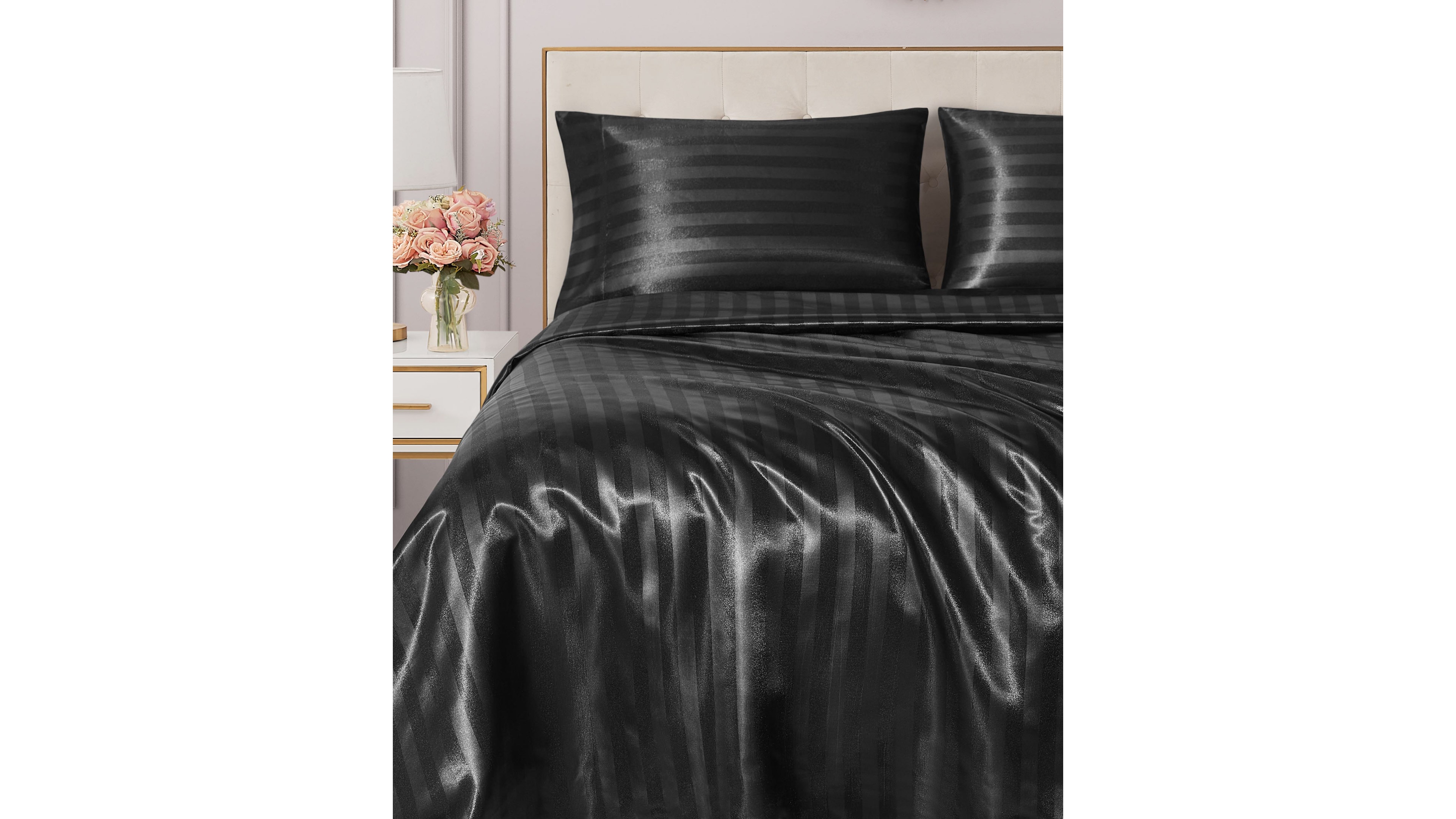 Juicy Couture Satin Damask 4-Pc. Sheet Set, King