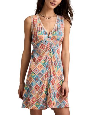 Lucky Brand - Women's Femme Sleeveless Printed Minidress