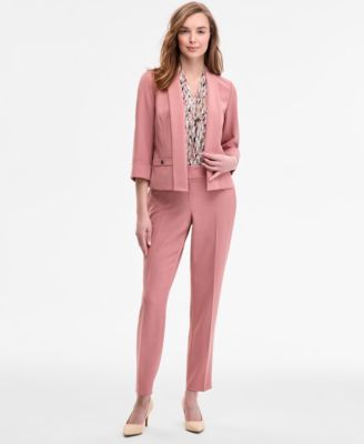 Women's 3/4-Sleeve Shawl-Collar Blazer, Regular & Petite