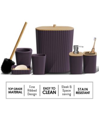 6-Piece Complete Bathroom Decor & Accessory Set