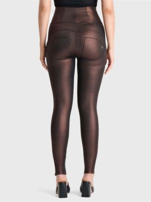 Women's Metallic High-Rise Sculpting Skinny Pants