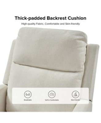 Coral Modern Ergonomic Swivel Rocker Manual Recliner