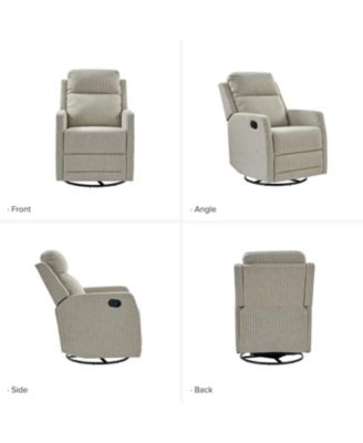 Coral Modern Ergonomic Swivel Rocker Manual Recliner