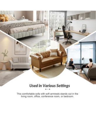 Tecla 3 Piece Living Room Set with Two-tone Throw Pillows