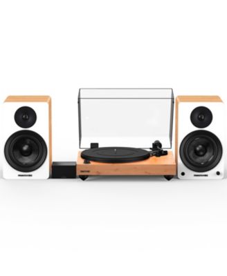 high-fidelity vinyl turntable with PA10 preamp & Ai61 6.5" speakers, Ortofon OM10 cartridge, 120W amp, Bluetooth, Lucky Bamboo