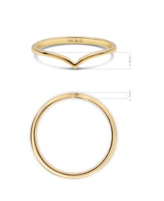 Wishbone Ring in 14K Gold, Size 6, approx. 1.3 grams