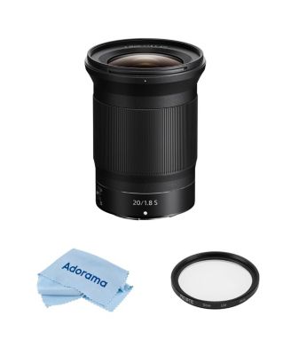 NIKKOR Z 20mm f/1.8 S Lens, Bundle with ProOptic Pro Digital 77mm Multi Coated UV Slim Filter, Cleaning Cloth