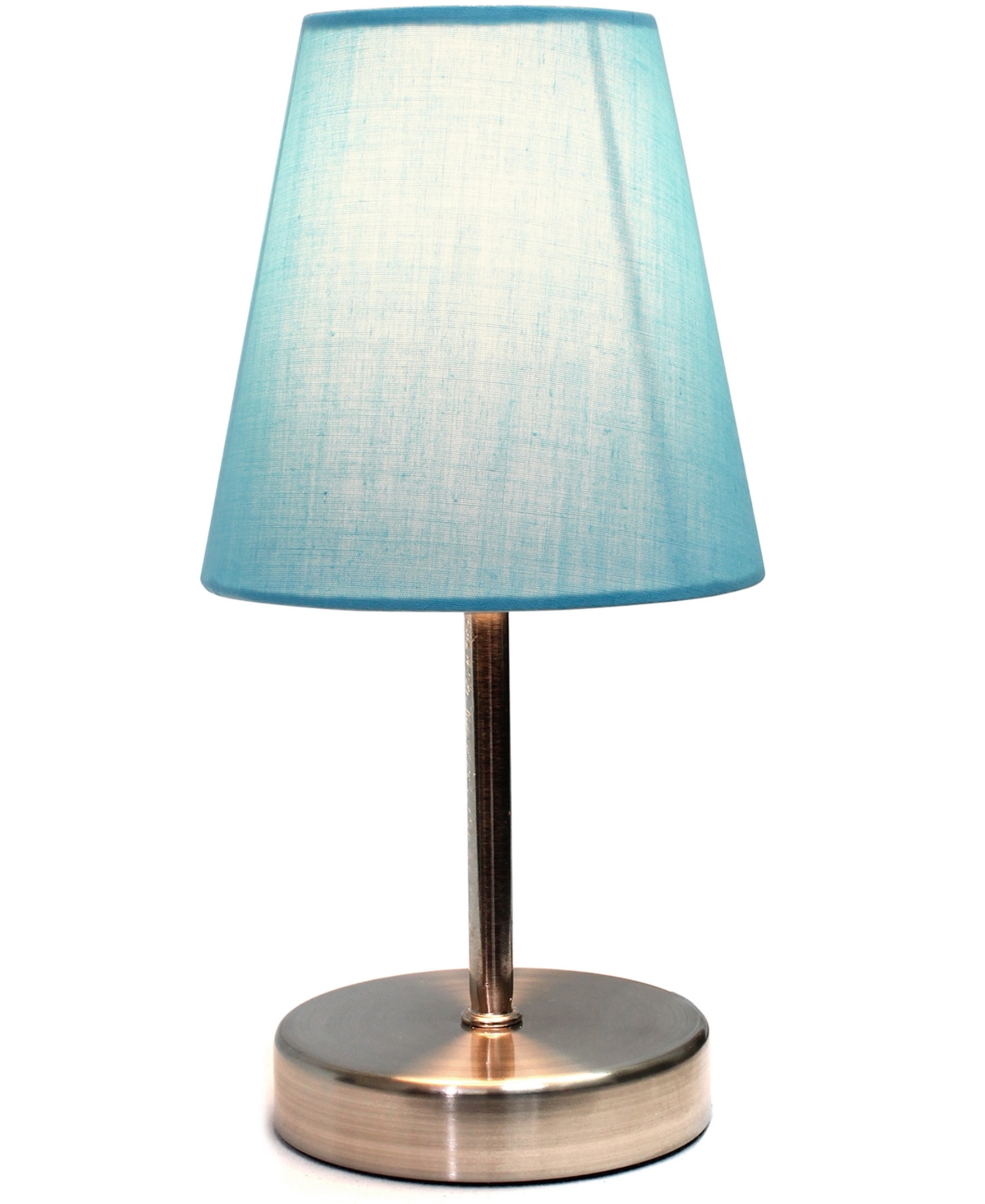 Creekwood Home 10.5" Metal Iconic Duo Mini Sand Nickel Table Lamp Set
