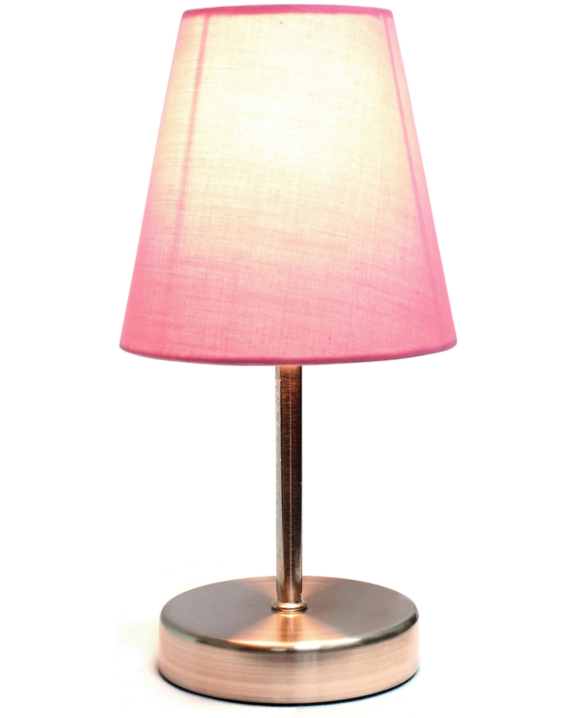 Creekwood Home 10.5" Metal Iconic Duo Mini Sand Nickel Table Lamp Set
