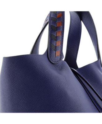 Pre-Owned Hermes PM Picotin Lock Bag Tressage Epsom