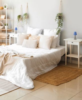 11.42" Metal Chic and Contemporary Duo Mini Touch Table Lamp Set