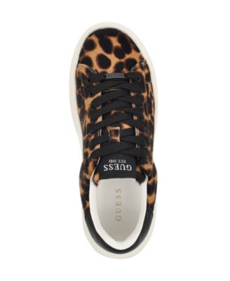 Women's Elbinah Leopard Pony Lace-Up Sneakers
