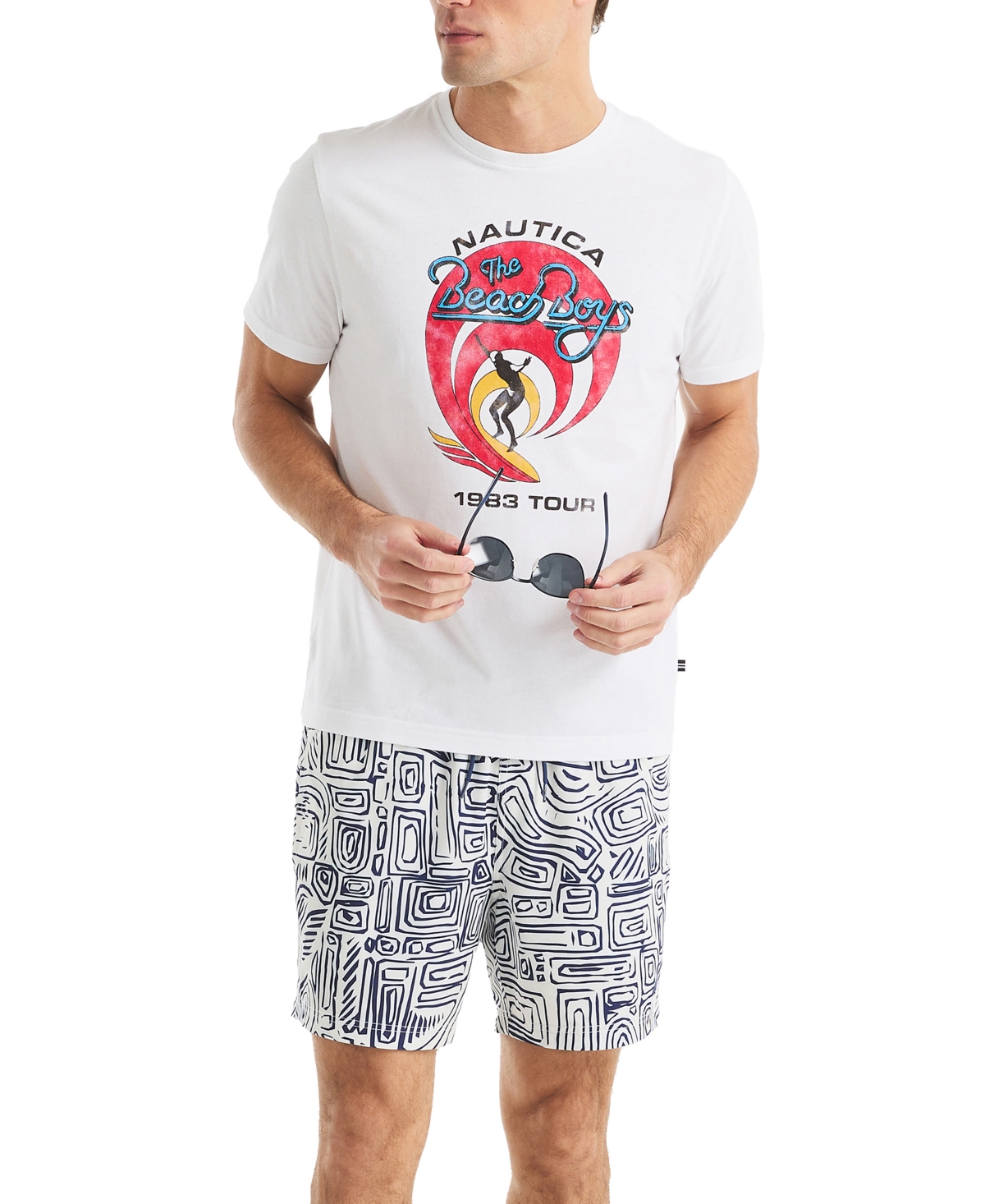 NAUTICA BEACH BOYS X NAUTICA MEN'S CLASSIC-FIT GRAPHIC T-SHIRT 