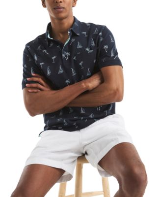 Men's Classic-Fit Sailboat Graphic Polo Shirt