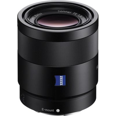Sonnar T FE 55mm f/1.8 ZA Lens for Sony E, Bundle with 49mm Filter Kit, Lens Case, Lens Cleaner, Cleaning Kit, Lens Cap Tether