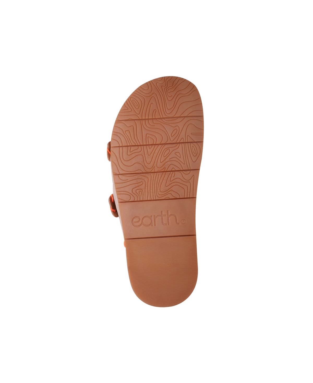 EARTH WOMEN'S FAUSTO STITCHED DOUBLE BAND SLIP-ON SANDALS 
