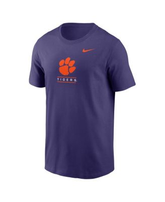 Men's Purple Clemson Tigers 2-Hit T-Shirt