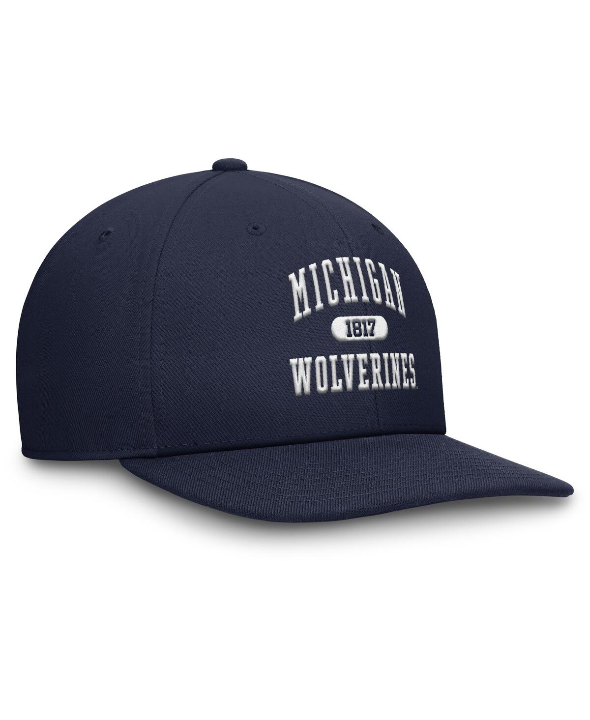 JORDAN MEN'S NAVY MICHIGAN WOLVERINES ATHLETICS PRO ADJUSTABLE HAT 
