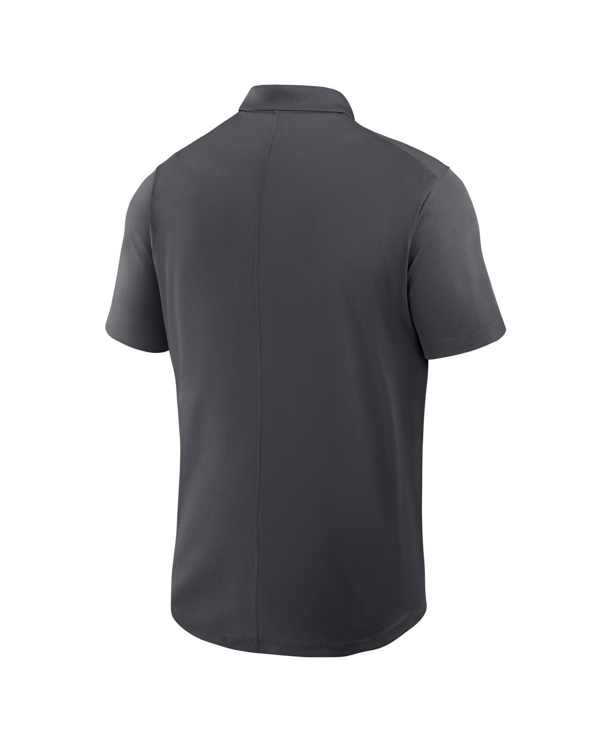 JORDAN MEN'S ANTHRACITE OKLAHOMA SOONERS PRIMETIME VICTORY PRIMARY LOGO PERFORMANCE POLO SHIRT 