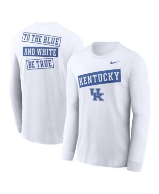 Nike - Men's White Kentucky Wildcats Two-Hit Classic Location Long Sleeve T-Shirt