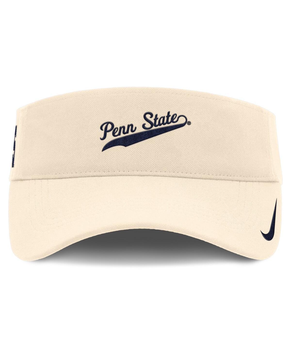 Nike Natural Penn State Nittany Lions Primetime Ace Adjustable Visor In Natural