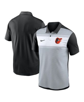 Nike - Men's White/Black Baltimore Orioles Vapor Striped Performance Polo