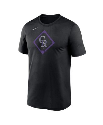 Men's Black Colorado Rockies Icon Legend Performance T-Shirt