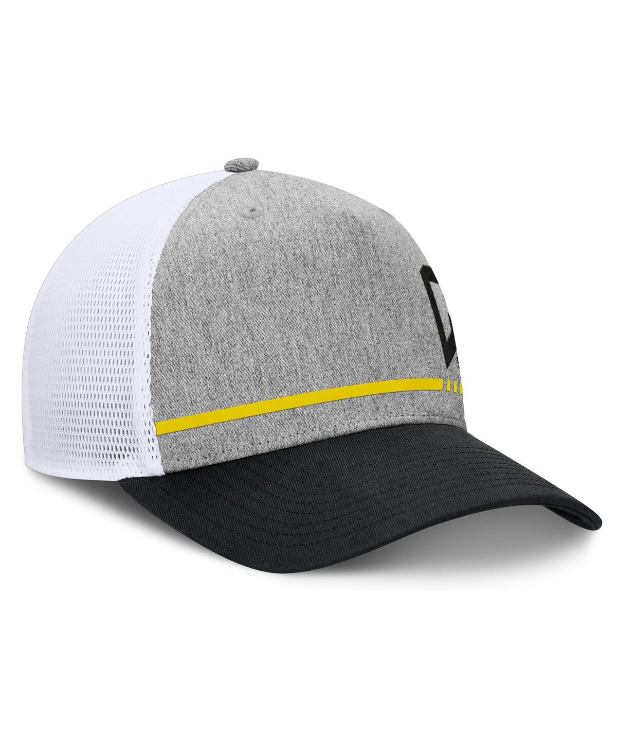 Fanatics Men's Heather Gray Columbus Crew Low Block Trucker Adjustable Hat In Heather Gray