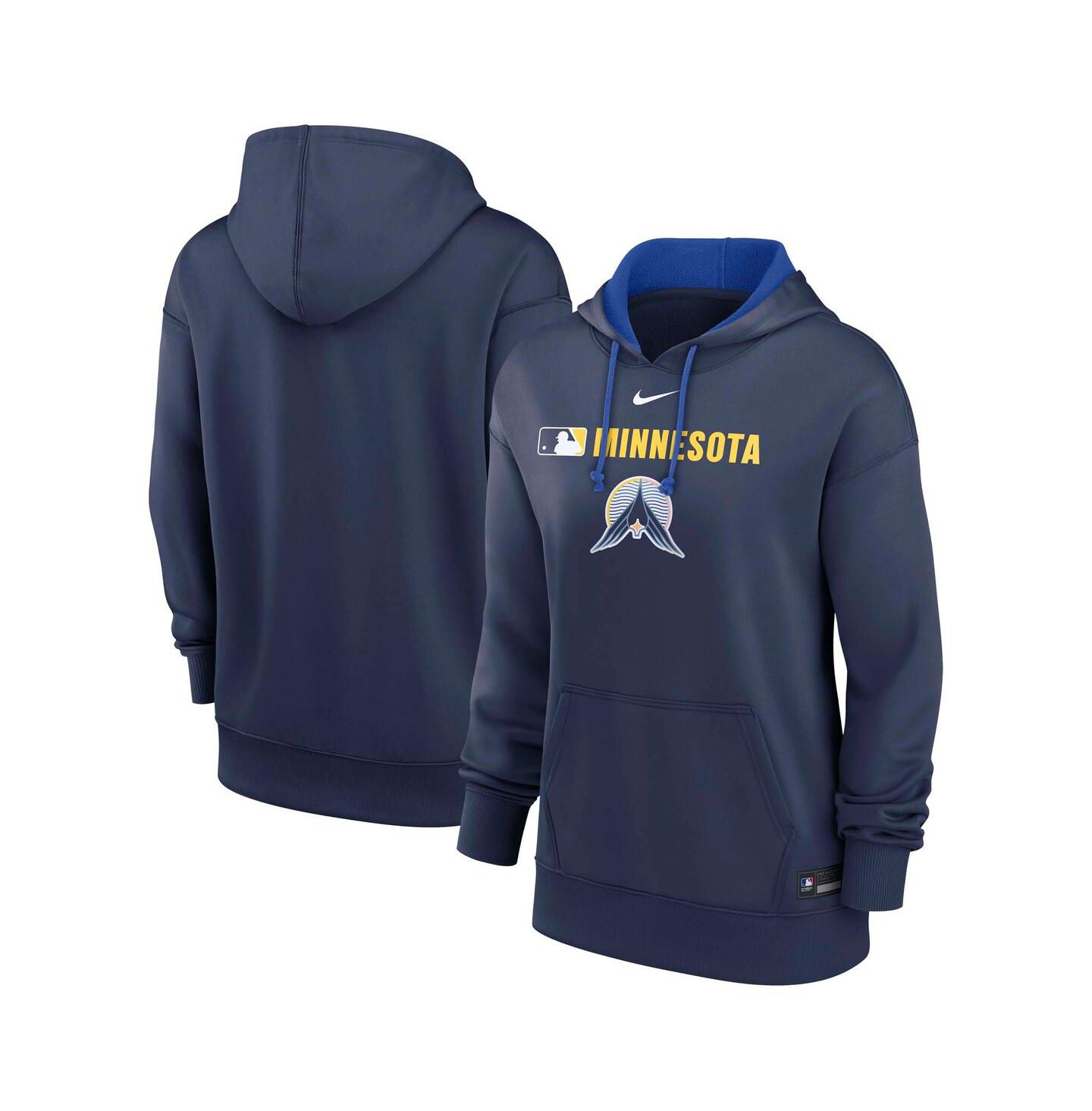 Женское худи Nike Navy Minnesota Twins Authentic Collection City Connect Performance Pullover — фото 1