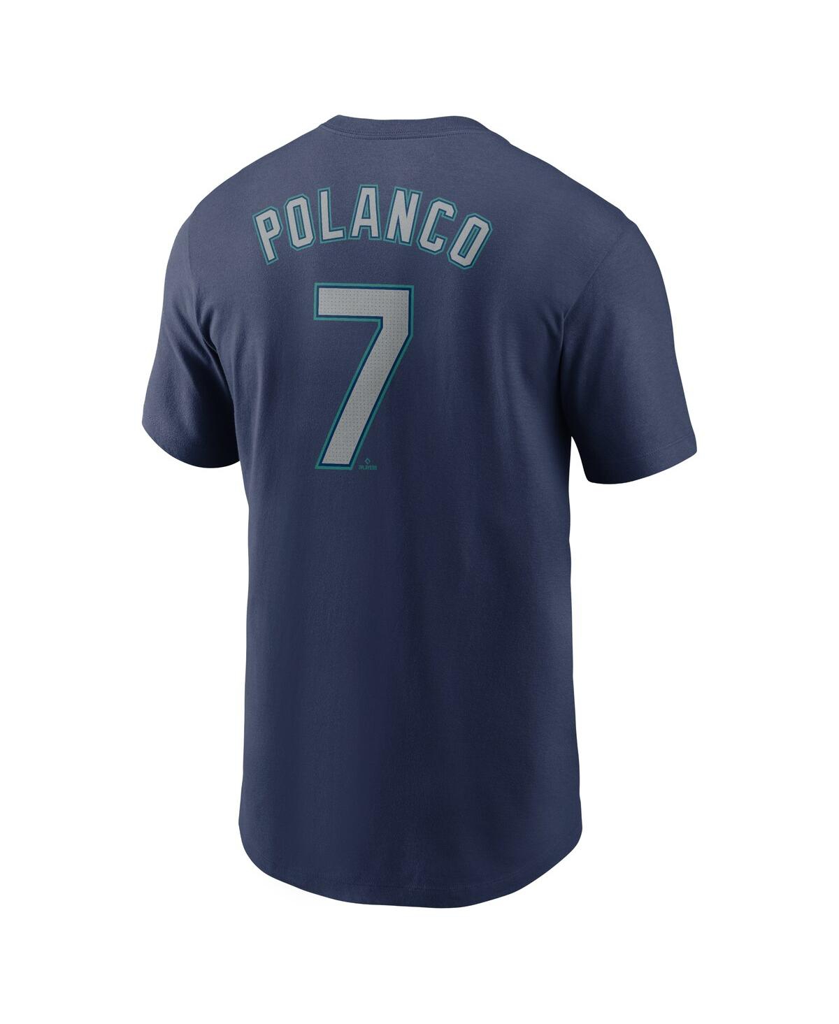 Nike Seattle Mariners Men's Swoosh Wordmark T-shirt In Blue