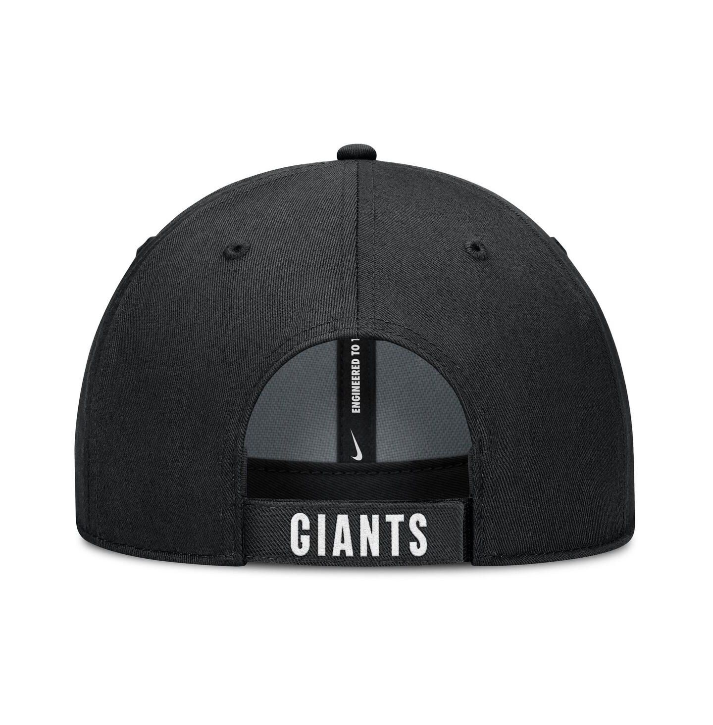 Мужская кепка Nike White/Black San Francisco Giants Club Performance Adjustable Hat — фото 4