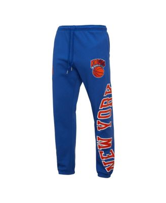 Men's Blue New York Knicks Hardwood Classics Team Origins Pants