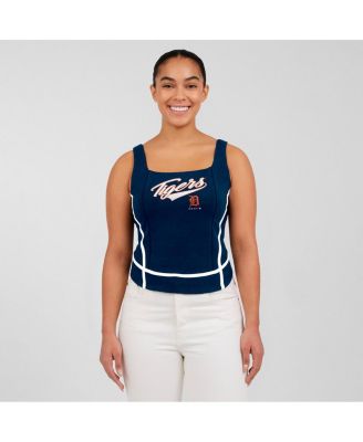 Women's&nbsp;Navy Detroit Tigers Square Neck Tank Top