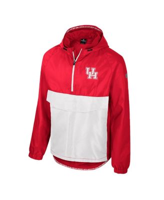 Men's Red Houston Cougars Reloaded Anorak Half-Zip Jacket