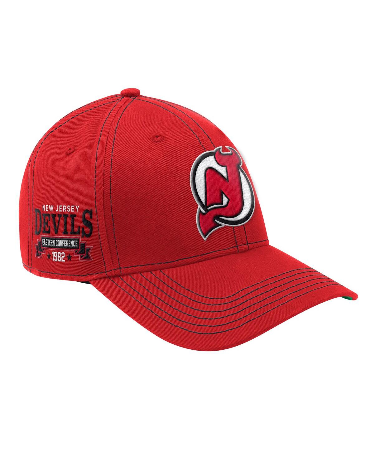 Men'sÂ Red New Jersey Devils Sphere Ii Curved Starfit Adjustable Hat - Red
