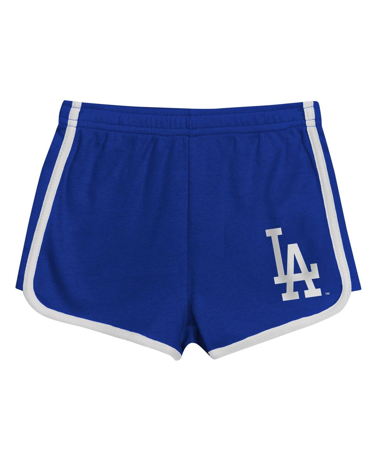 Outerstuff Toddler 2-piece Blue Los Angeles Dodgers Double Run T-shirt And Shorts Set In Blue