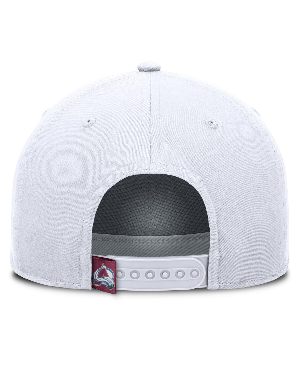 Fanatics Men's White Colorado Avalanche Rope A-frame Adjustable Hat In White